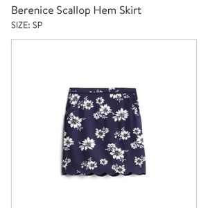 NWT Skies are Blue skirt scallop hem SP